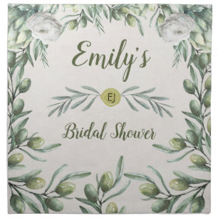Italian Olive branch Napkins