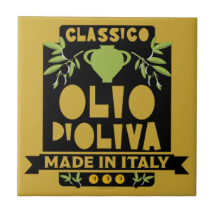 Italian Olive Oil Wall Art Ceramic Tile