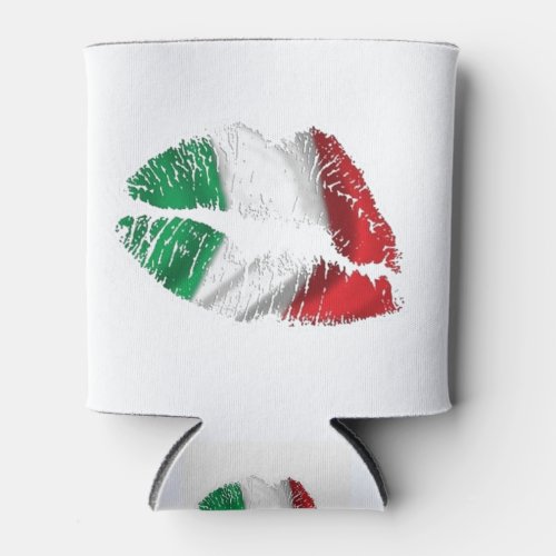 Italian or Mexican Flag Colors Kiss Can Cooler