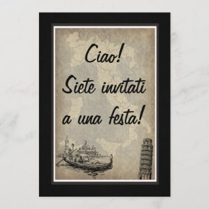 Italian Party Invitation
