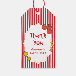 Italian Pasta Ciao Bambino Baby Shower Favor Tags