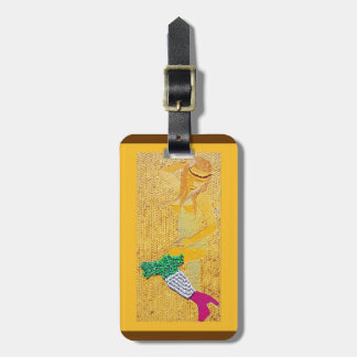 Italian Pasta Girl Luggage Tag