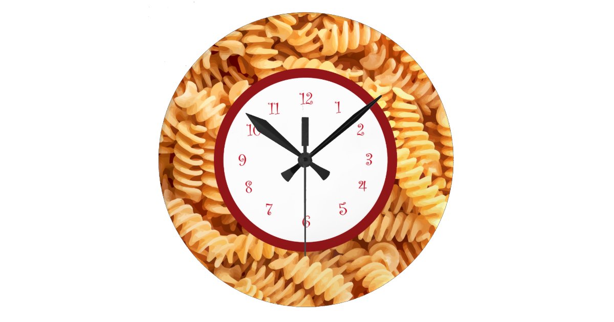 Italian Pasta Kitchen Wall Clocks