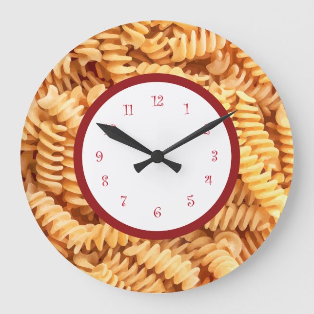 Italian Pasta Kitchen Wall Clocks (Front)