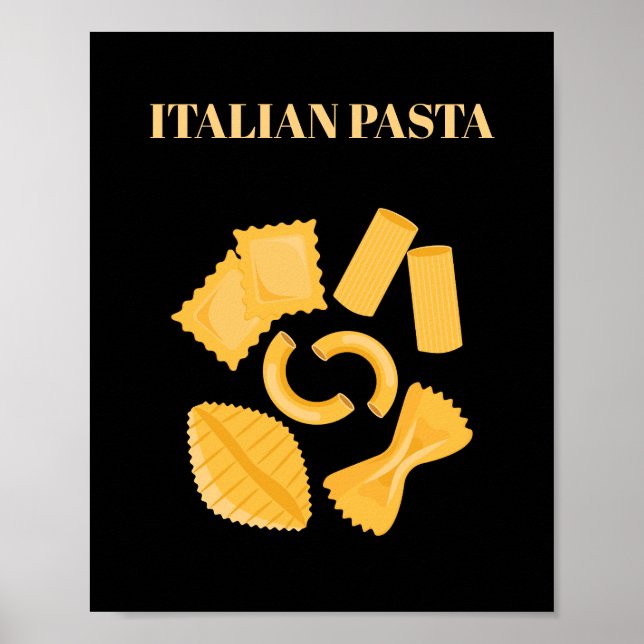 Italian Pasta Poster (Front)