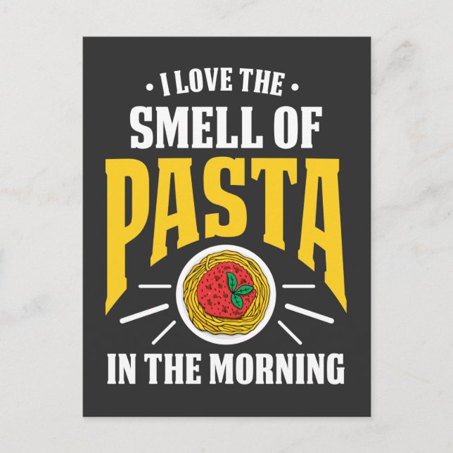 Italian Pasta Spaghetti Noodles Food lover Postcard (Front)