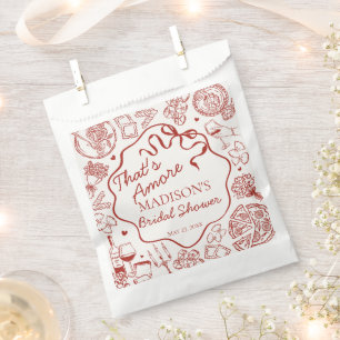 Italian Pasta Thats Amore Bridal Shower Favor Bag