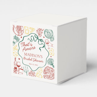 Italian Pasta Thats Amore Bridal Shower Gable Favor Boxes