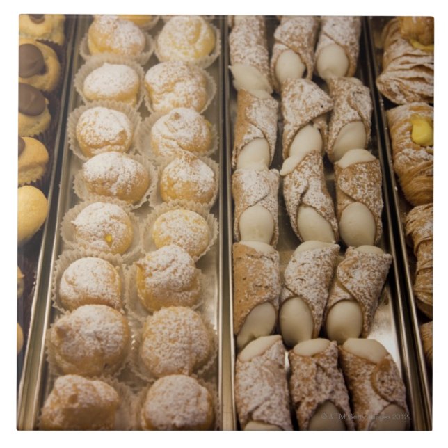 Italian pastries ceramic tile (Front)