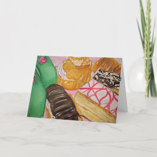 Italian Pastries Holiday Card (Front)