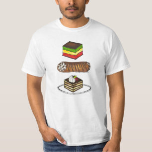Italian Pastries Tiramisu Rainbow Cookie Cannoli T T-Shirt