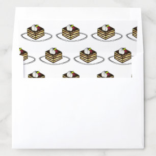 Italian Pastry Tiramisu Bakery Espresso Dessert Envelope Liner