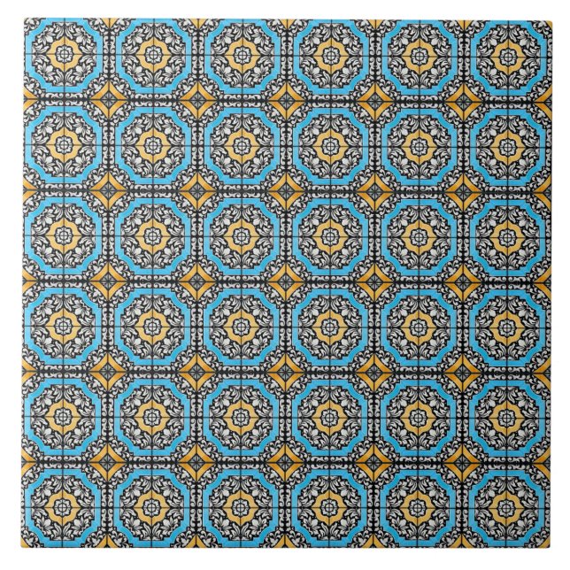 Italian Pattern  Ceramic Tile (Front)