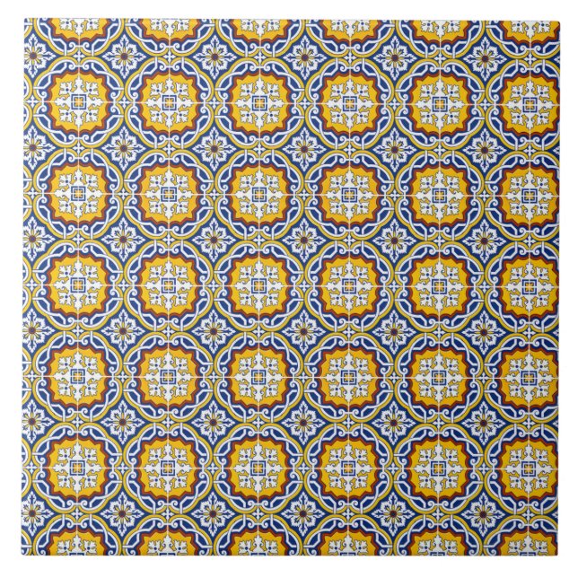 Italian Pattern  Ceramic Tile (Front)