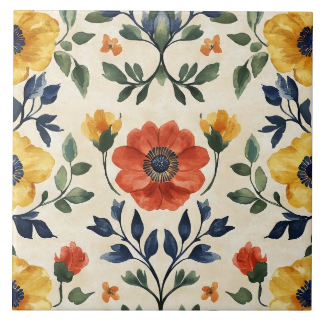 Italian Pattern Ceramic Tile (Front)