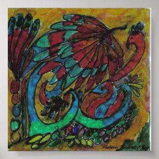 Italian Peacock NJoy Poster