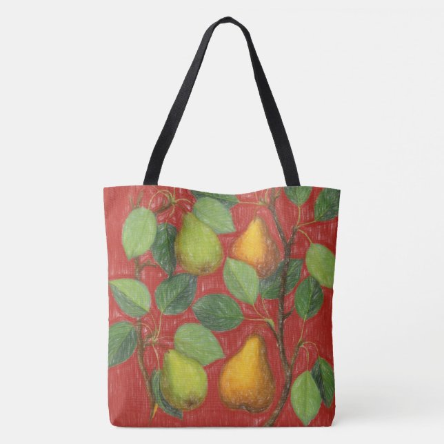 Italian Pears Tote Bag (Back)