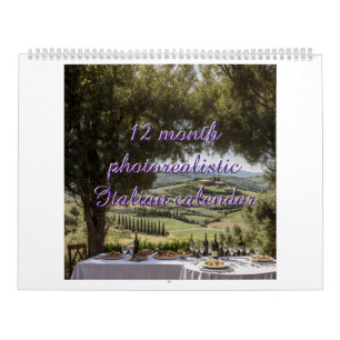 Italian Photorealistic Calendar