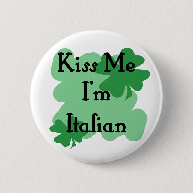 Italian Pinback Button (Front)