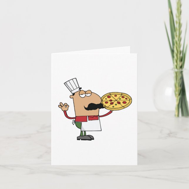 Italian Pizza Chef Card (Front)