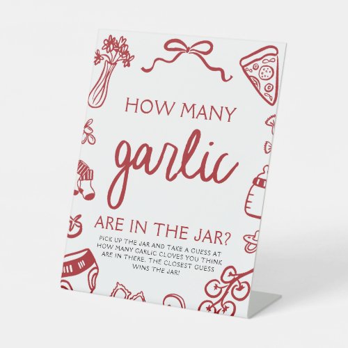Italian Pizza Guess How Many Garlic Baby Shower 