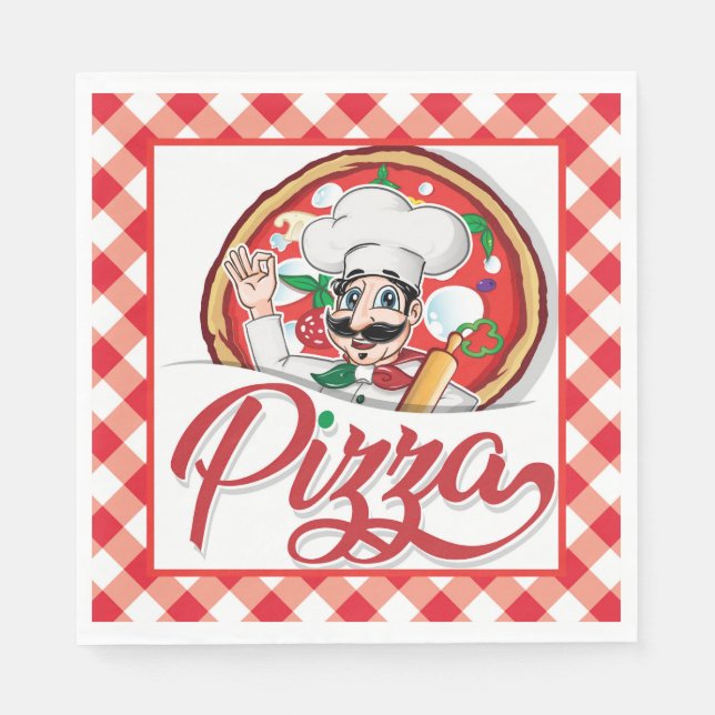 Italian Pizza  Napkins (Front)