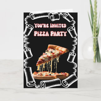 Italian Pizza Party Night Holiday Card