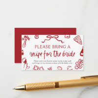 Italian Pizza Please Bring A Recipe for Bride Game