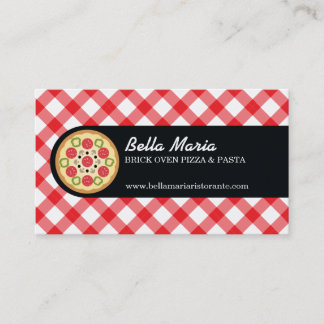 Italian Pizza Restaurant Business Card