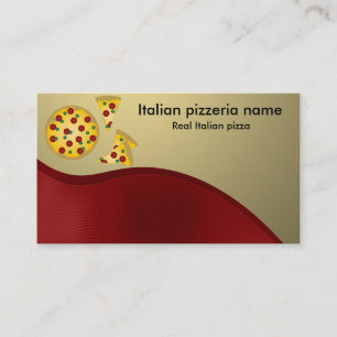 Italian pizzeria business card