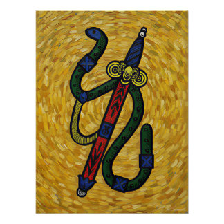 Italian Playing Cards - Ace of Spades Poster