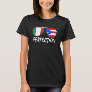 Italian Plus Puerto Rican Perfection Sunglasses Fl T-Shirt