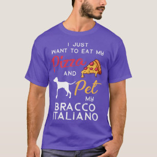 Italian Pointer Dog Pizza Lover Owner Christmas Bi T-Shirt
