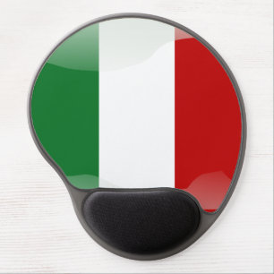 Italian polished flag gel mouse pad