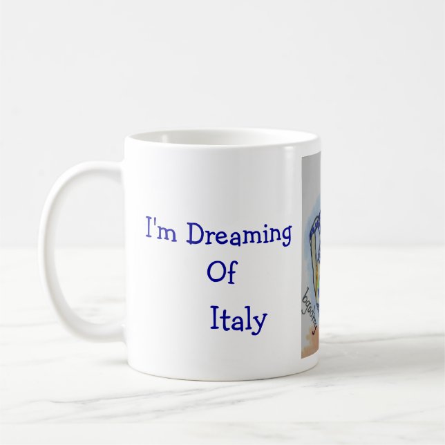 Italian Pottery Coffee Mug (Left)