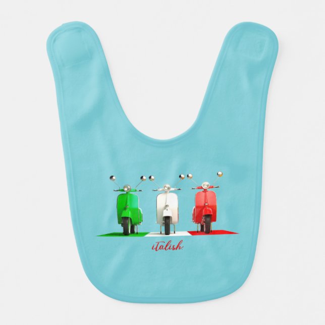 Italian Pride Baby Bib (Front)
