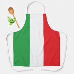 Italian Pride Flag of Italy Apron<br><div class="desc">Celebrate your Italian pride with this bold all-over Italian flag apron. The full-coverage flag design makes it a standout choice for cooking, grilling, or hosting Italian-themed parties. Customize it with your preferred strap color to create a custom look that’s both stylish and meaningful — perfect for chefs, home cooks, or...</div>