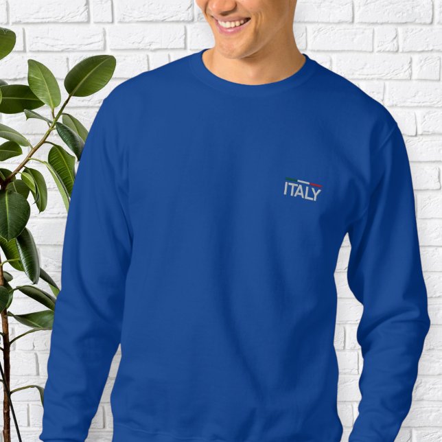 Italian pride, holiday gift, sportswear, outdoor  embroidered sweatshirt (Creator Uploaded)