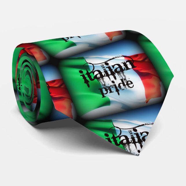 ***ITALIAN PRIDE*** TIE (Rolled)
