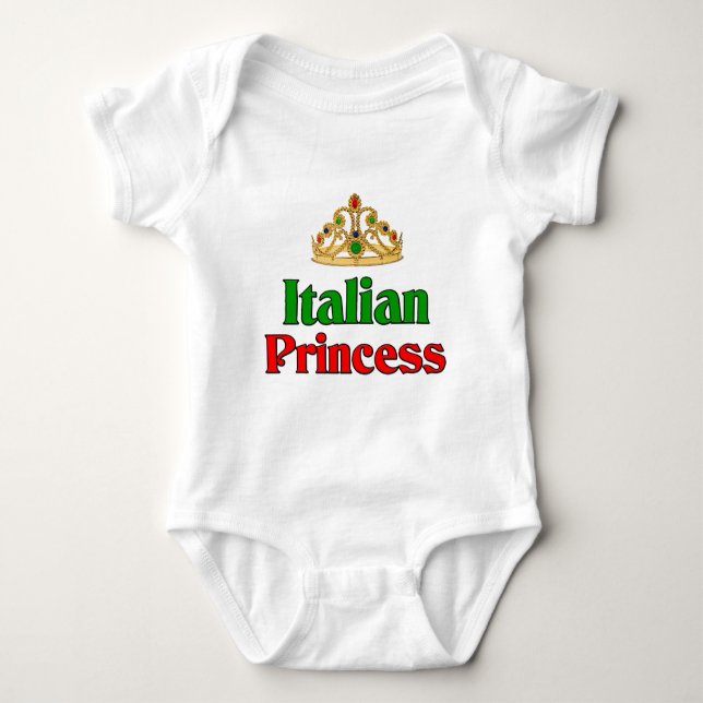 Italian Princess Baby Bodysuit (Front)