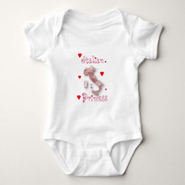 Italian Princess baby onecie Baby Bodysuit (Front)