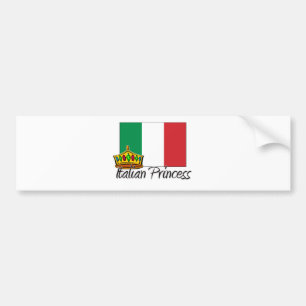 Italian Princess Bumper Sticker