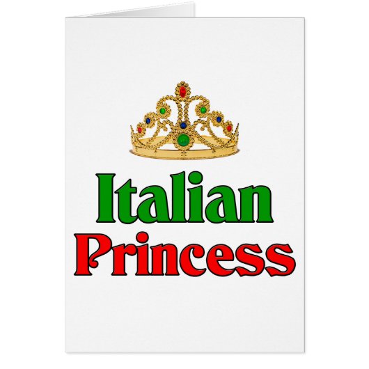 Italian Princess Cards (Front)