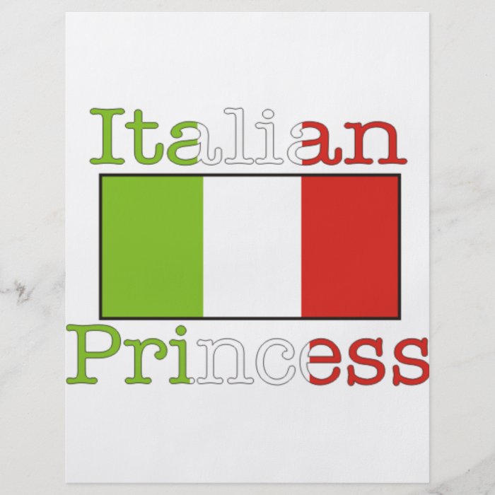 Italian Princess Flyer Design