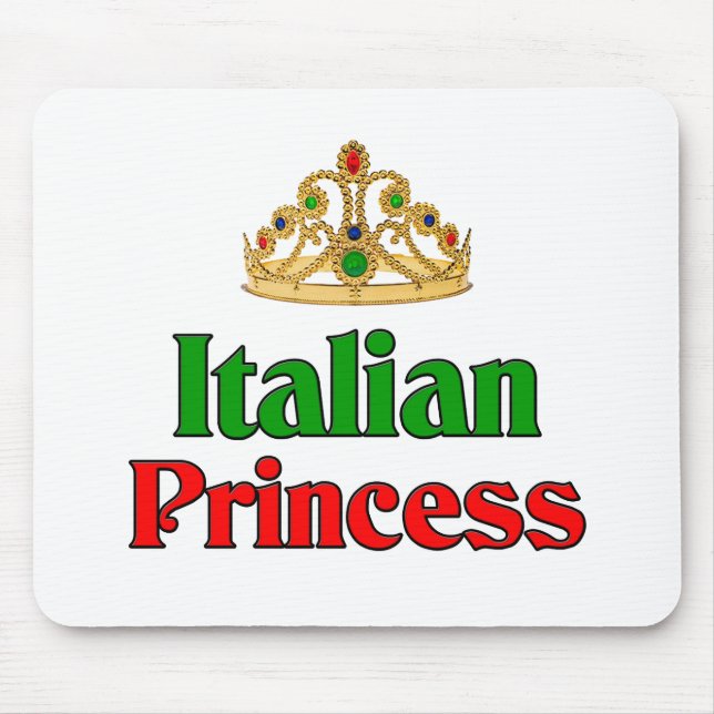 Italian Princess Mouse Pad (Front)