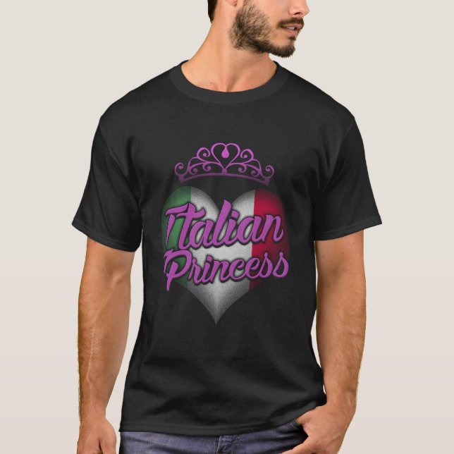 Italian Princess Pride Long Sleeve Shirt Flag Daug (Front)