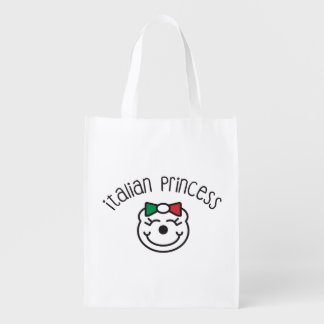 Italian Princess Tote Bags – Cute Hand-Drawn Bear