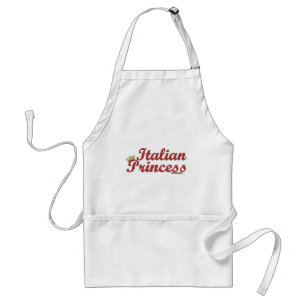 Italian Princess With Crown Adult Apron