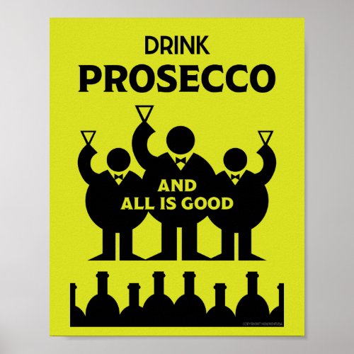 Italian Prosecco sparkling wine    Poster
