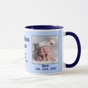 Italian Proud Grandmother Baby Blue 2 Photo Mug